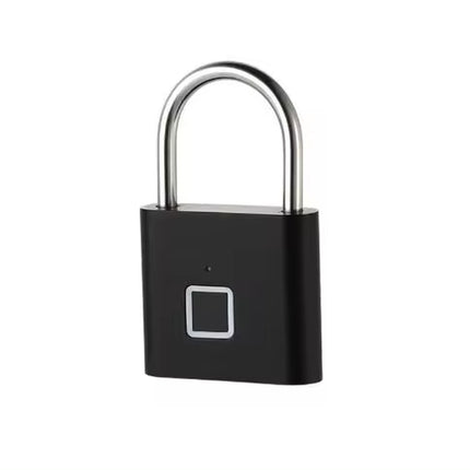 Portable Fingerprint Padlock USB Rechargeable Lithium Battery Waterproof Durable Zinc Alloy Lockbody