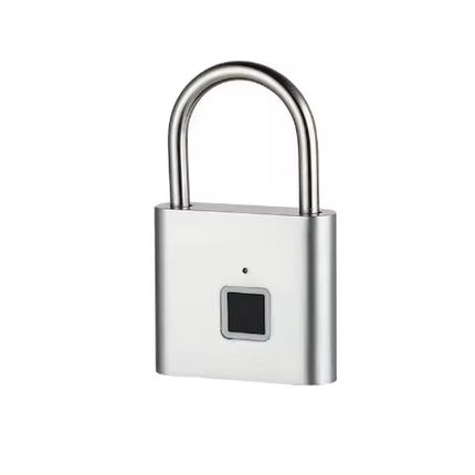 Portable Fingerprint Padlock USB Rechargeable Lithium Battery Waterproof Durable Zinc Alloy Lockbody